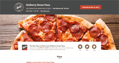 Desktop Screenshot of mulberrystreetpizzeria.com