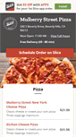 Mobile Screenshot of mulberrystreetpizzeria.com